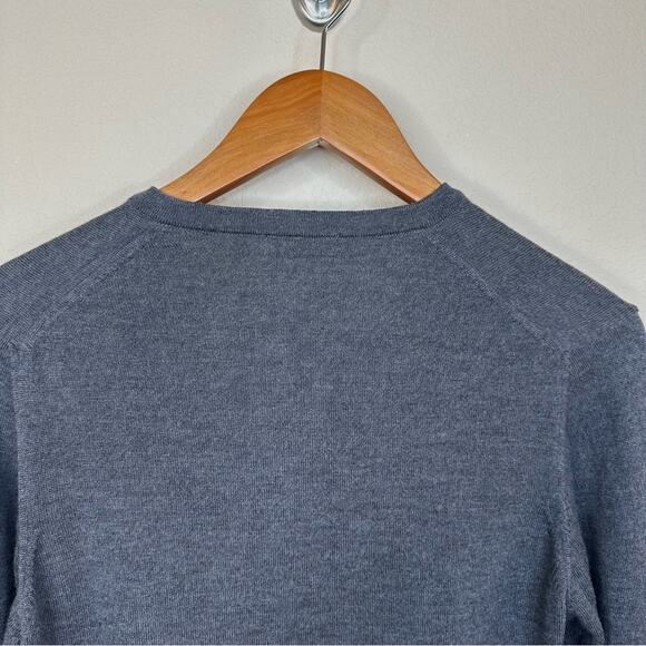 J. Lindeberg Lymann True Merino Gray Melange Sweater Mens Size S - Picture 5 of 12